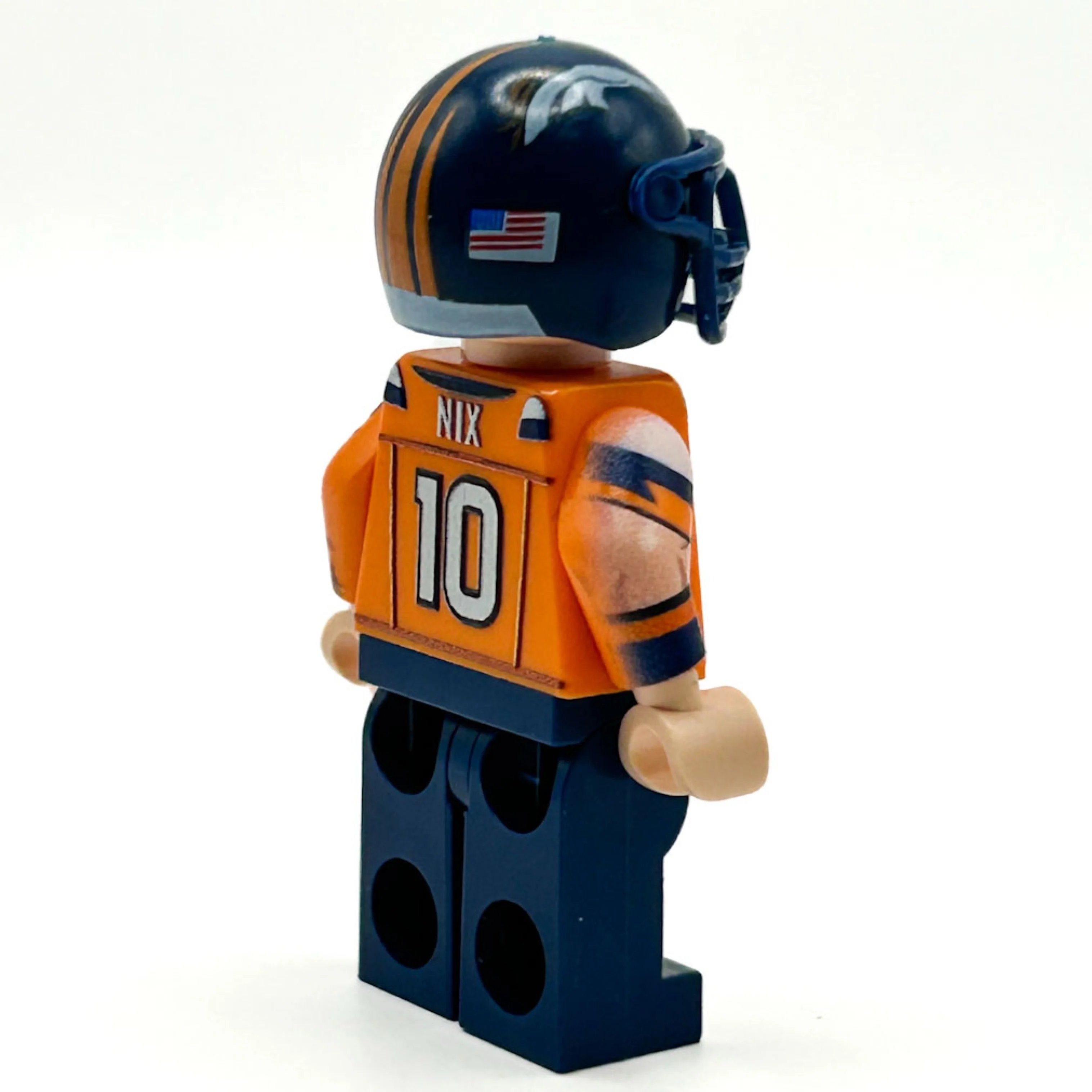 #10 Nix QB Broncos Football Player Minifig - B3 Customs - Image 2