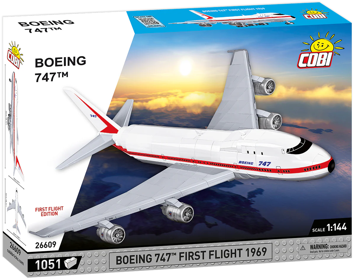 COBI FIRST FLIGHT EDITION Boeing 747 Passenger Jet 1969: Set #26609