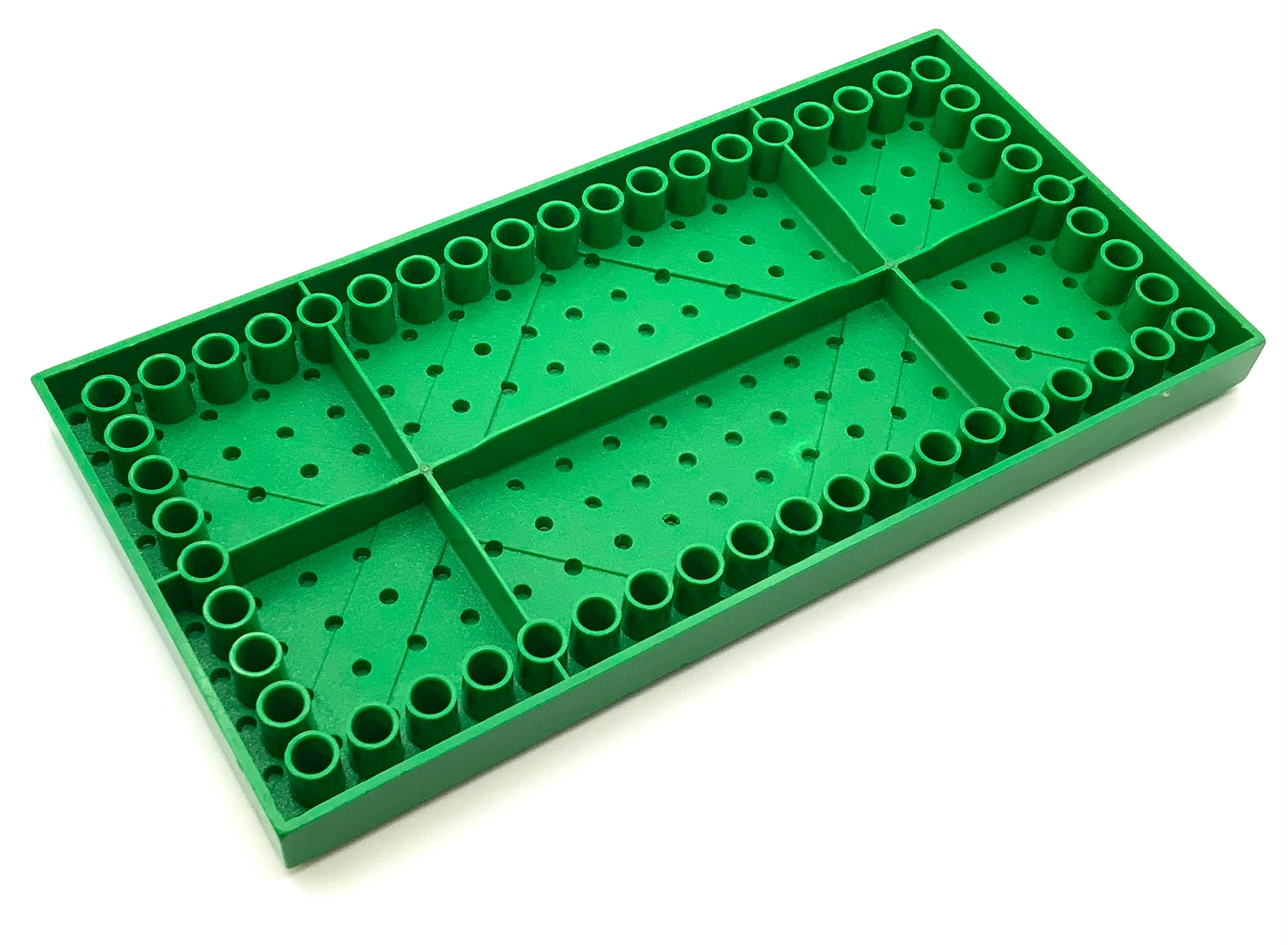 Brick Plate 10x20 with Bottom Tubes in Single Row Around Edge with Dual Cross Supports, Part# 700eD2 - Image 2