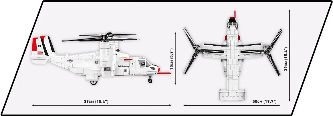 COBI FIRST FLIGHT EDITION Bell Boeing V-22 Osprey: Set #5835 - Image 3