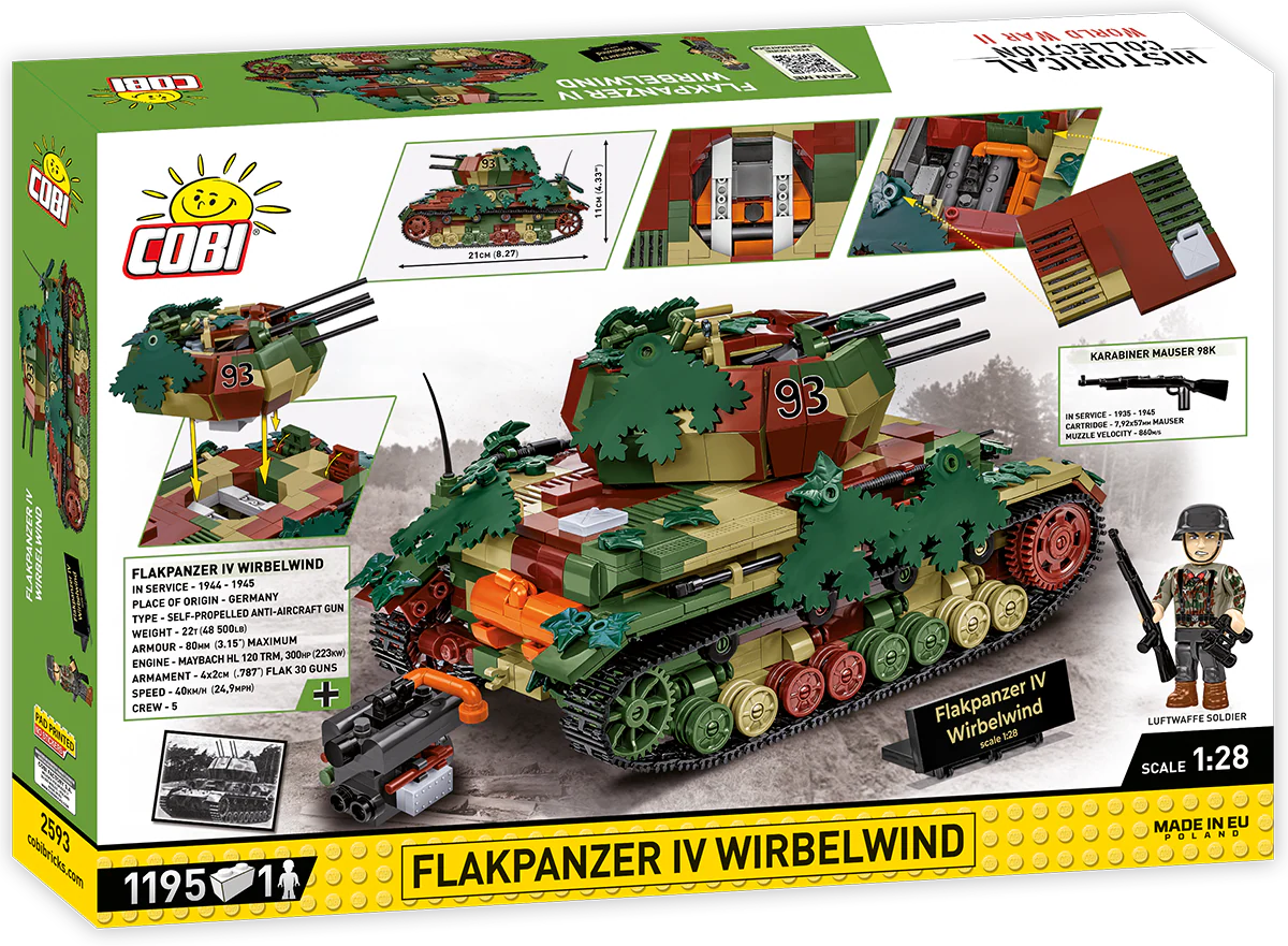 COBI EXECUTIVE EDITION FlakPanzer IV Wirbelwind : Set #2593 - Image 2
