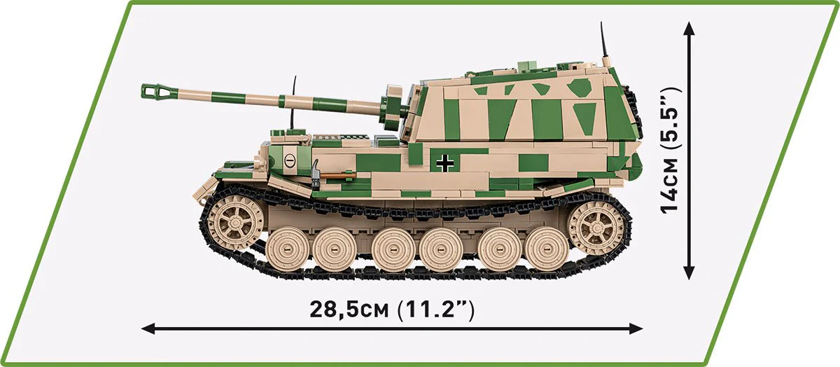 COBI S.D.Kfz. 184 Ferdinand Tank Destroyer : Set #2583 - Image 3