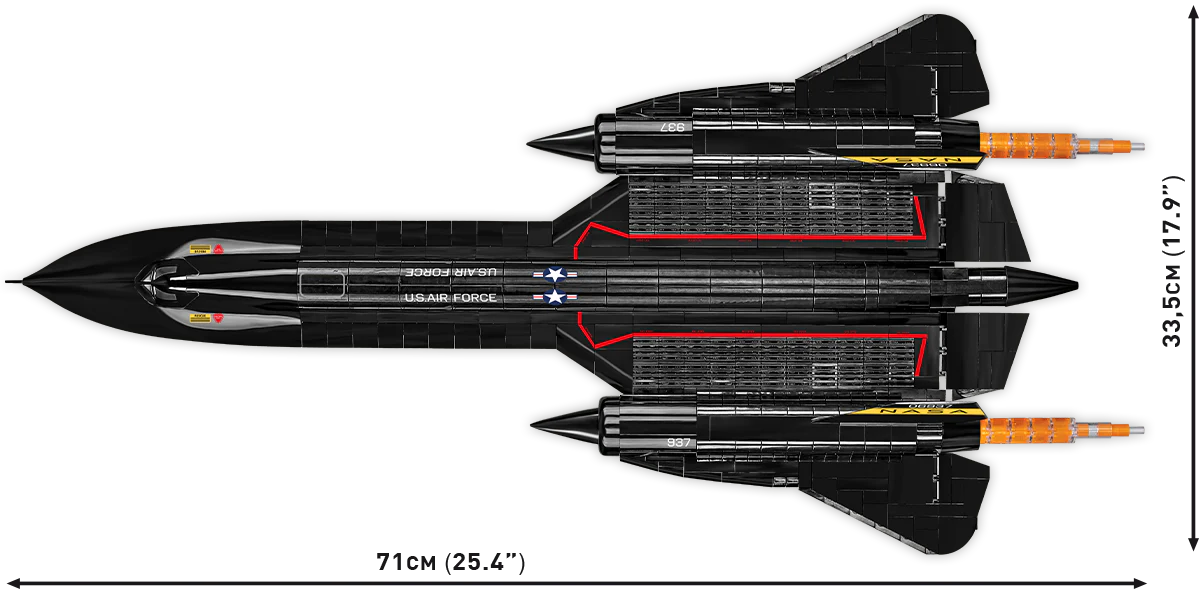 EXECUTIVE EDITION Lockheed SR-71 Blackbird: COBI Set #5890 - Image 3