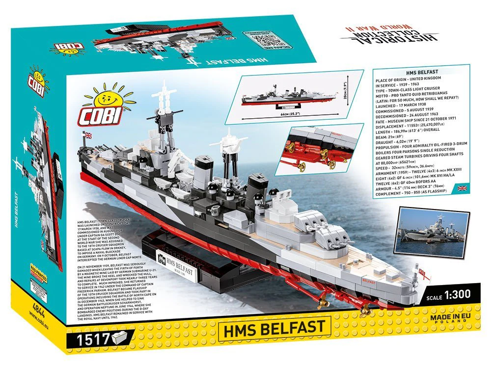 HMS Belfast: WWII COBI Set #4844 - Image 2