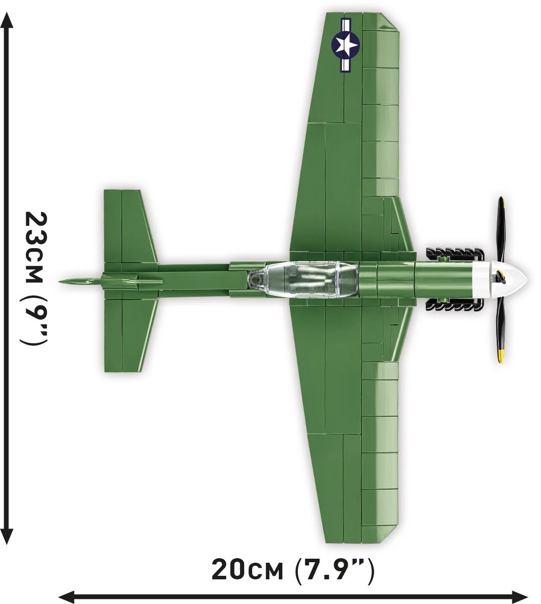 COBI North American P-51D Mustang : Set #5860 - Image 3