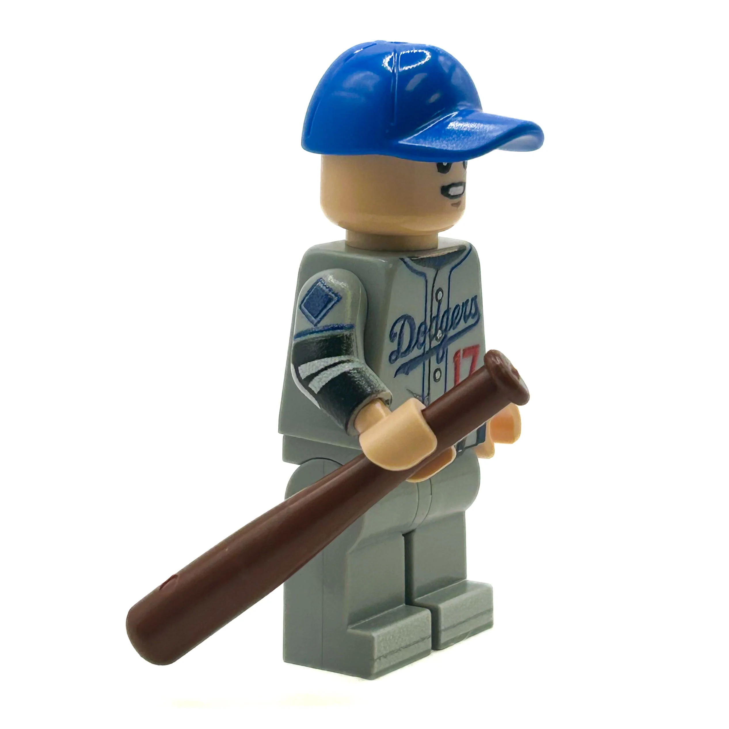 #17 Ohtani LA Baseball Player Minifig (Grey Uniform) - Image 2