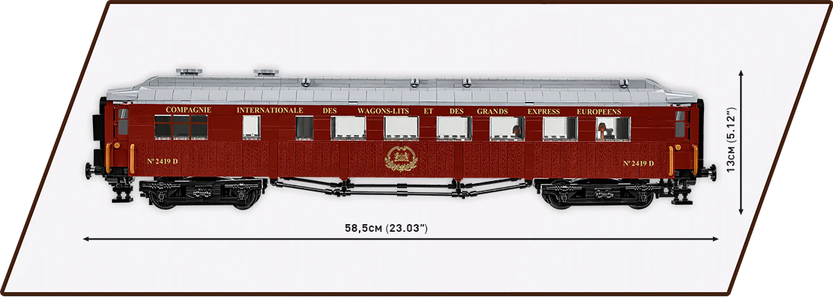 COBI Compiègne Wagon (11 November 1918) Train Car : Set #6291 - Image 3
