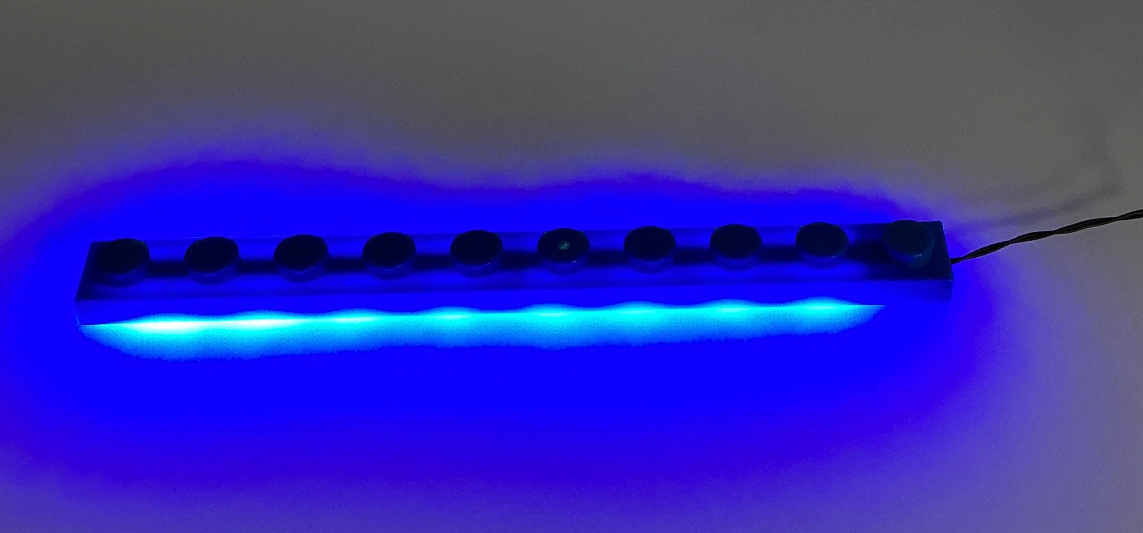 1x10 LED Light Up Plate, DIY System, LB1x10-DC - Image 5