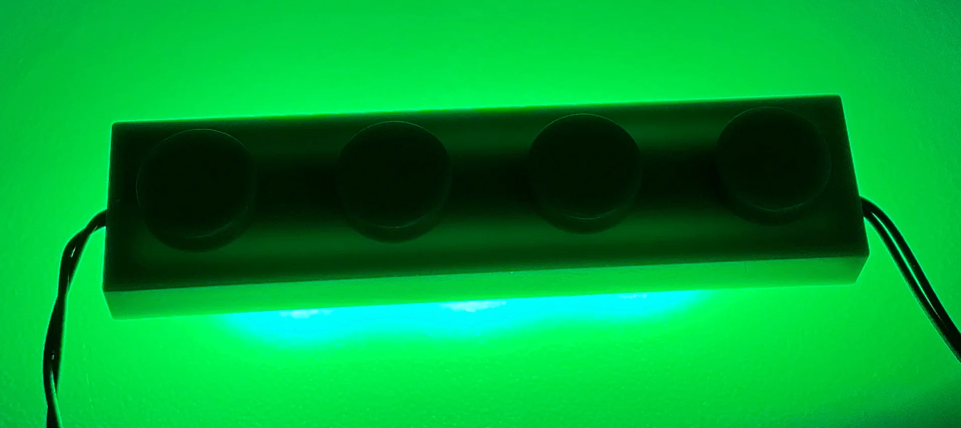 1x4 LED Light Up Plate, DIY System, Reconnectable, LB1x4-LA - Image 5