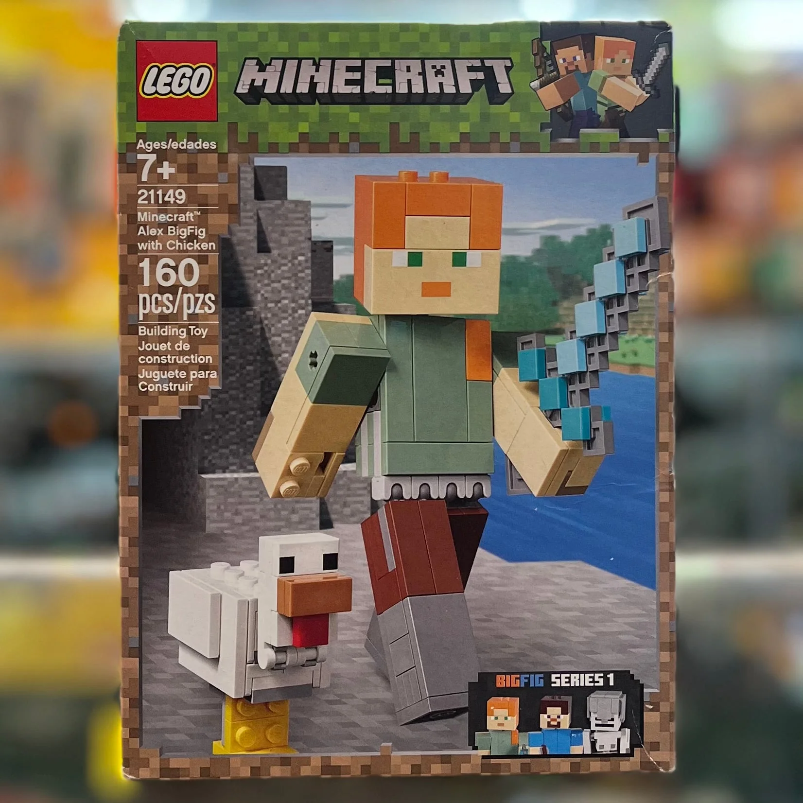 21149 - Minecraft Alex BigFig with Chicken - EMPTY BOX ONLY