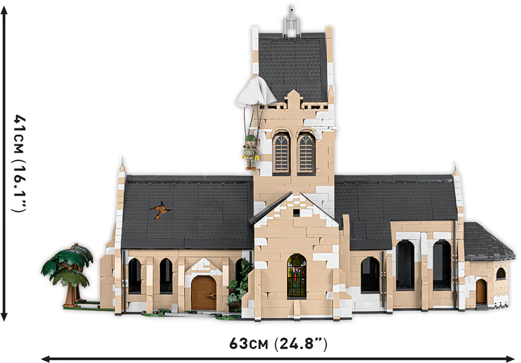 COBI Sainte-Mere-Eglise Church: Set #2299 - Image 3