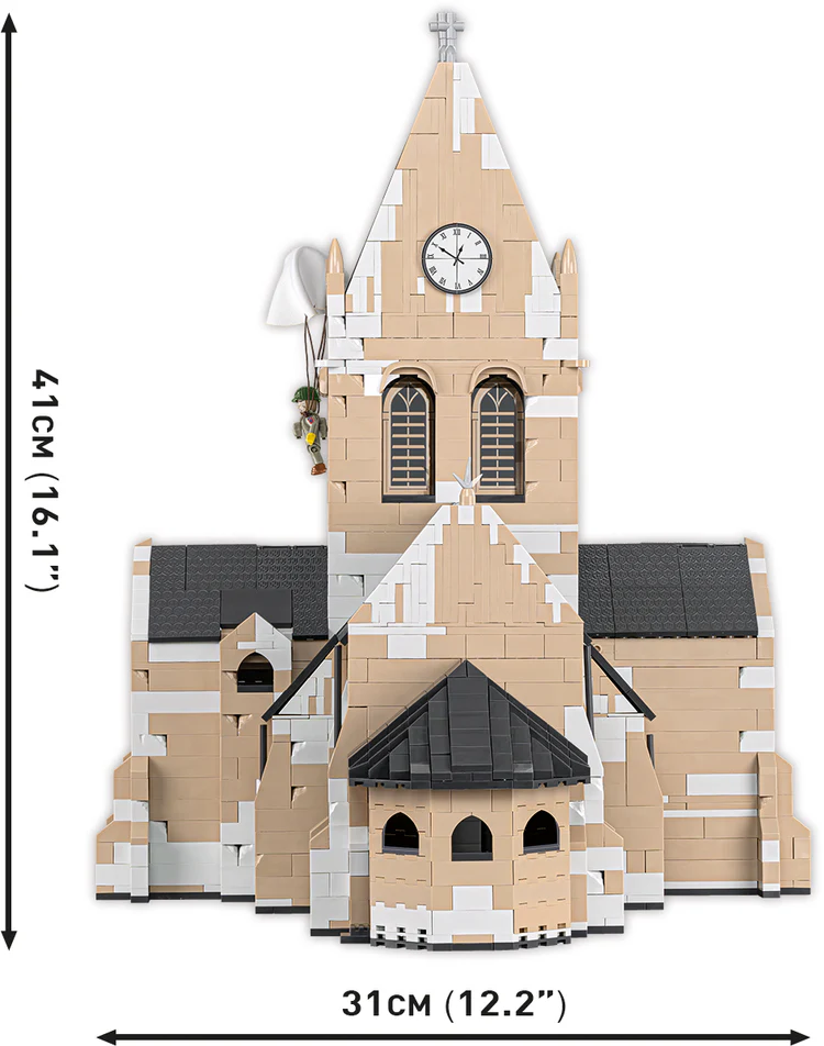 COBI Sainte-Mere-Eglise Church: Set #2299 - Image 4