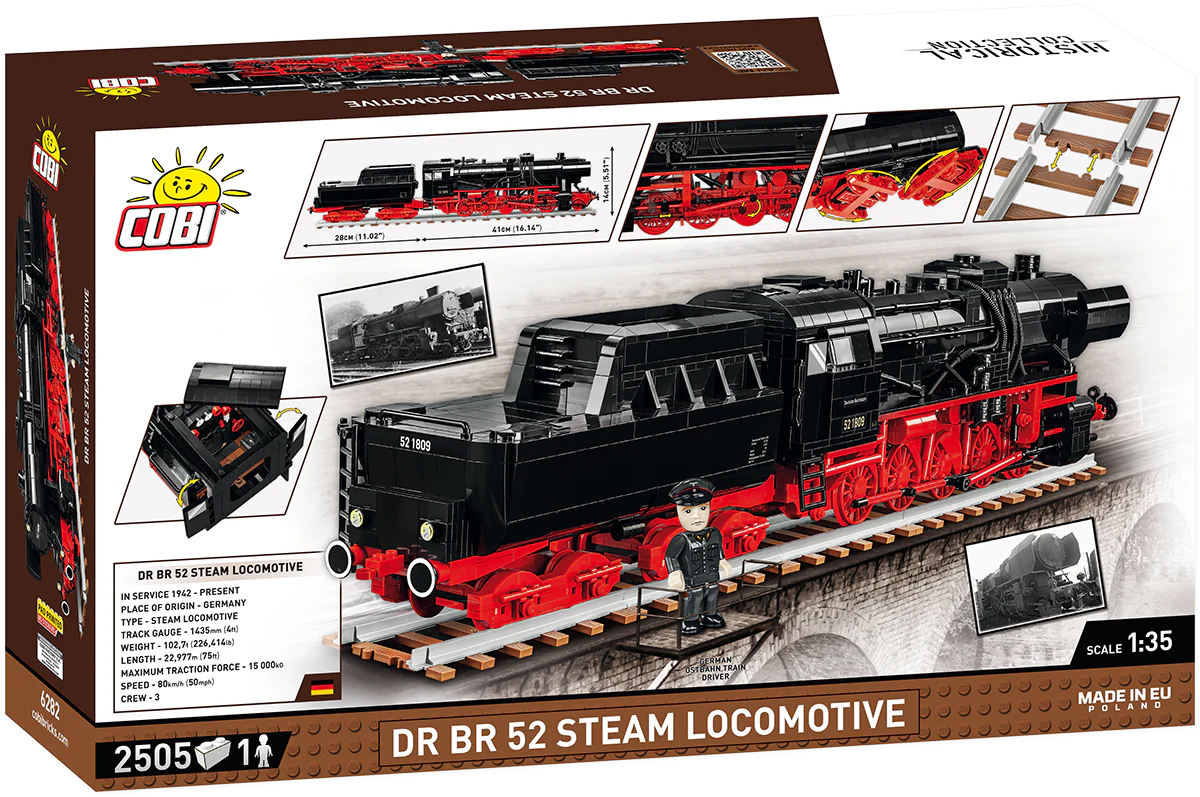 COBI DR BR 52 Steam Locomotive : Set #6282 - Image 2