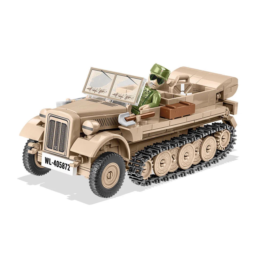 Sd.Kfz. 10 Demag D7 Half-Track, WWII: COBI Set #2273 - Image 4