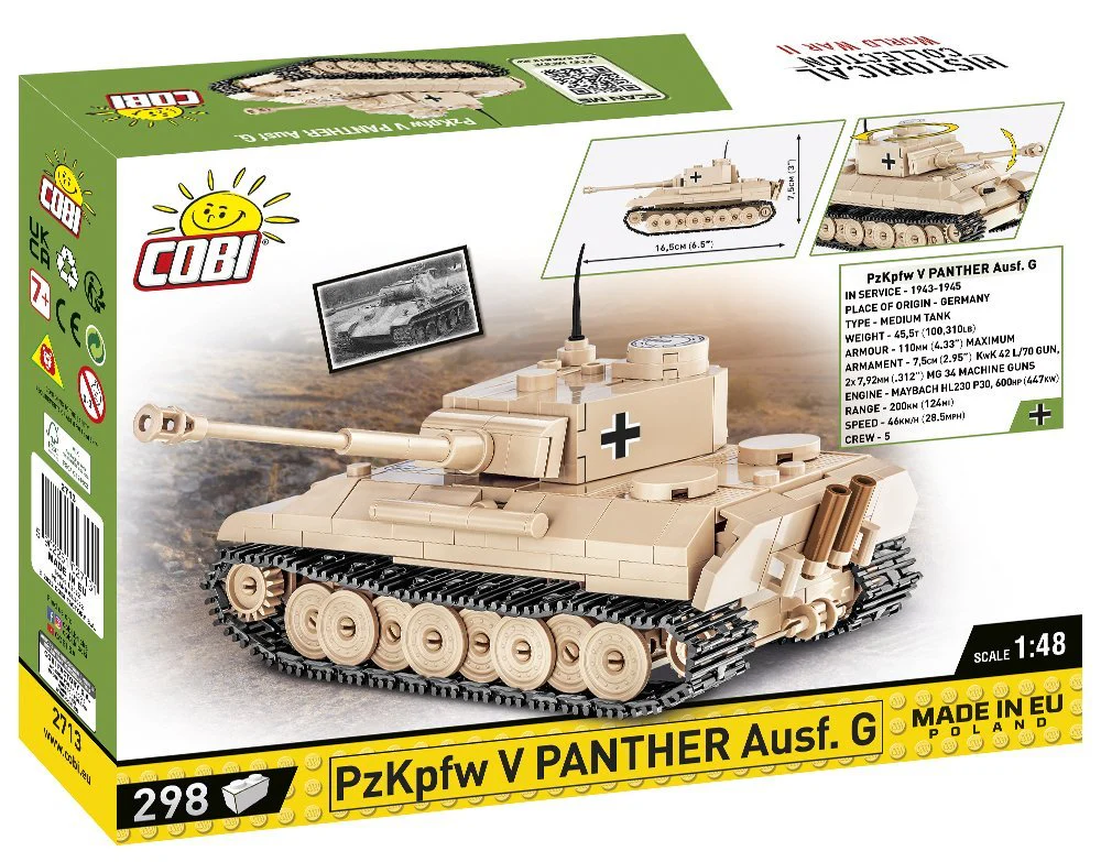 COBI PZKPFW V Panther Ausf. G 1:48: Set #2713 - Image 2