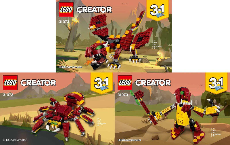 31073-Mythical Creatures - INSTRUCTIONS ONLY