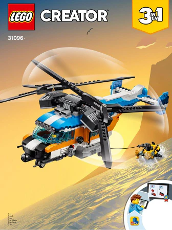 31096-Twin - Rotor Helicopter - INSTRUCTIONS ONLY - Image 2