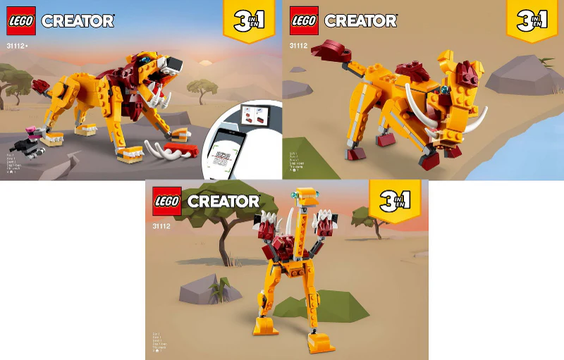 31112-Wild Lion - INSTRUCTIONS ONLY