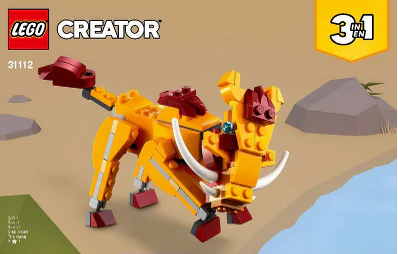 31112-Wild Lion - INSTRUCTIONS ONLY - Image 3