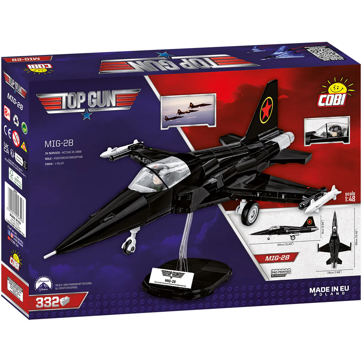 TOP GUN MIG-28 Fighter Jet: COBI Set #5859 - Image 4