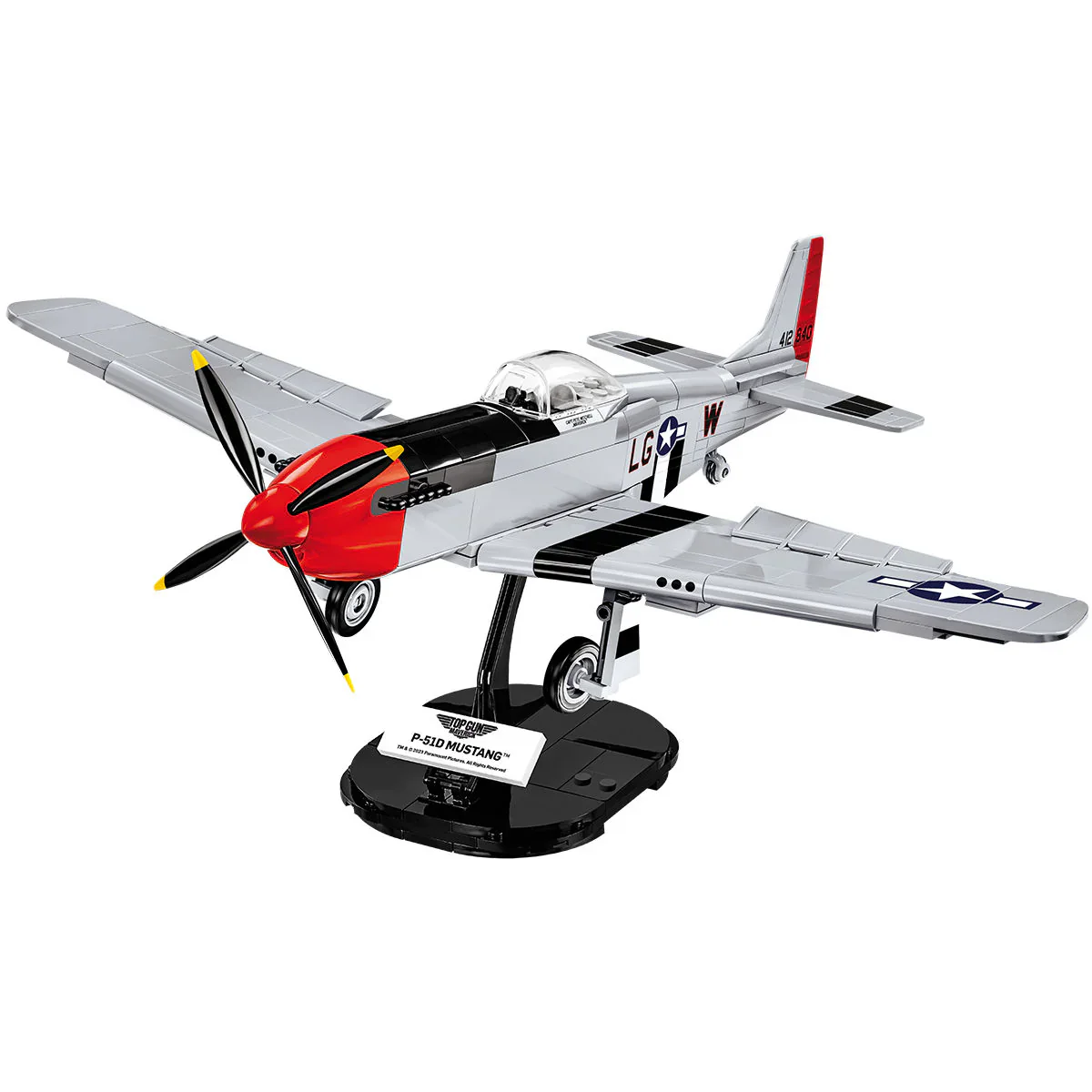 TOP GUN P-51D Mustang Fighter, Version 2: COBI Set #5846 - Image 5