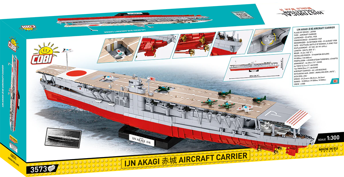 COBI IJN Akagi Aircraft Carrier : Set #4851 - Image 2