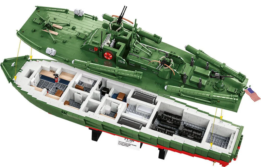 COBI Patrol Torpedo Boat PT-109: Set #4825 - Image 2