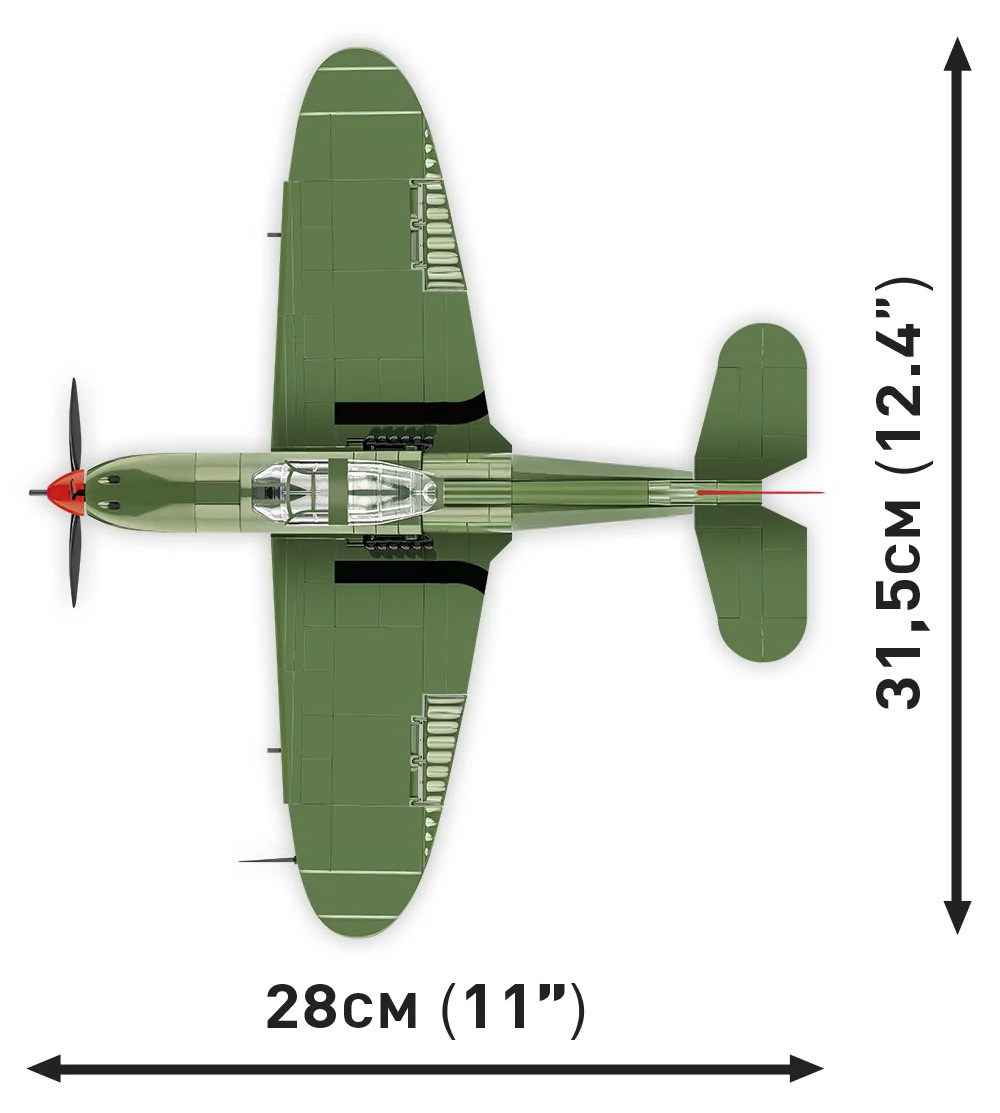 COBI Bell P-39Q Airacobra Fighter: Set #5747 - Image 3