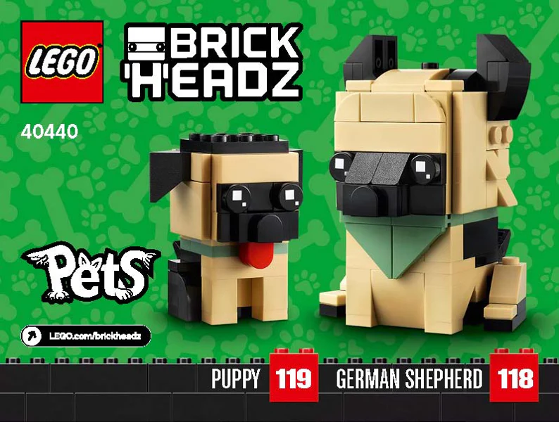 40440-German Shepherd & Puppy - INSTRUCTIONS ONLY