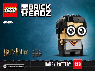 40495-Harry, Hermione, Ron & Hagrid - INSTRUCTIONS ONLY - Image 2