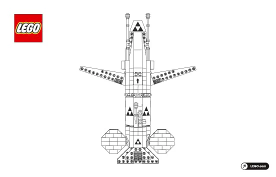 40580-Blacktron Cruiser - INSTRUCTIONS ONLY