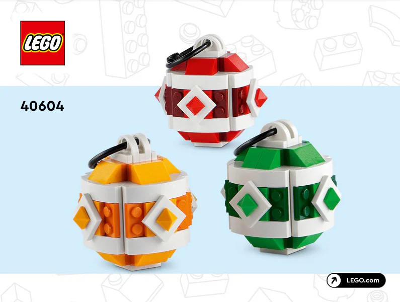 40604-Christmas Decor Set - INSTRUCTIONS ONLY