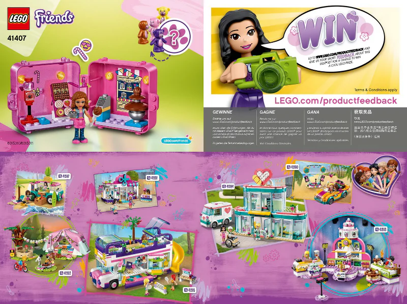 41407-Olivia's Shopping Play Cube - INSTRUCTIONS ONLY