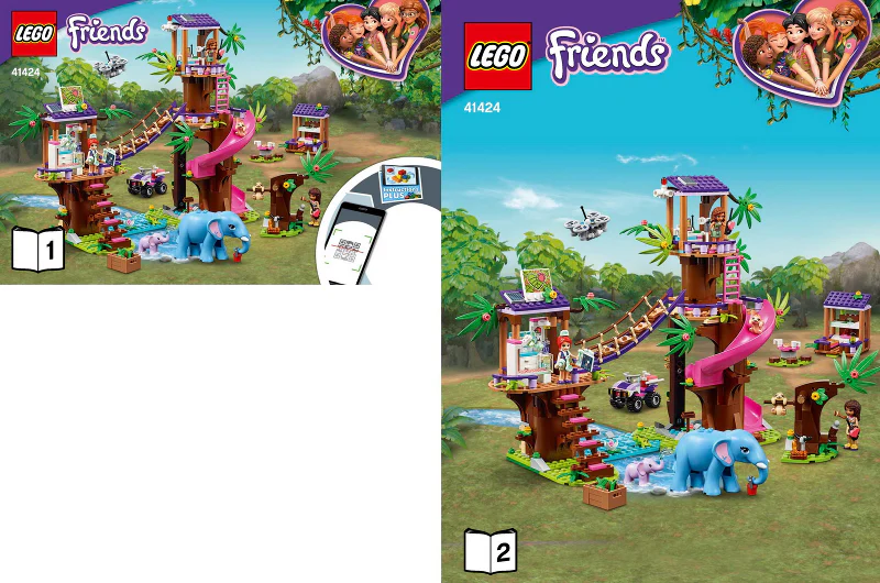 41424-Jungle Rescue Base - INSTRUCTIONS ONLY