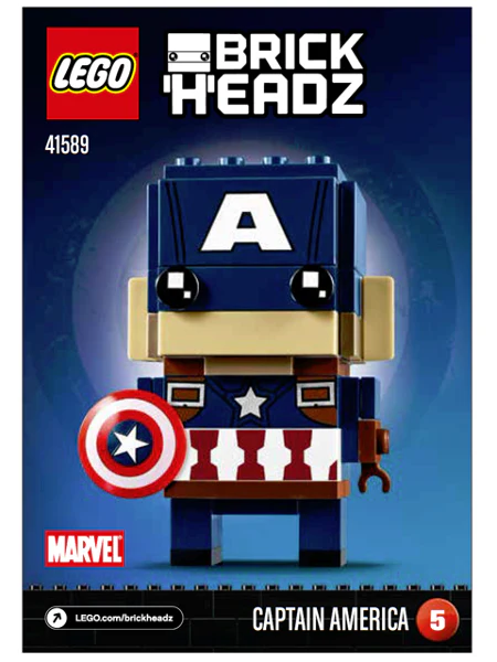 41589-Captain America - INSTRUCTIONS ONLY