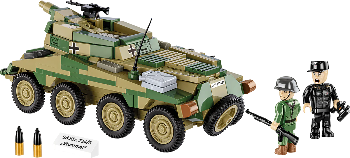 COBI Sd.Kfz. 234/3 Stummel Armored Vehicle : Set #2288 - Image 2