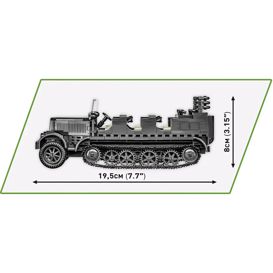 Sd.Kfz. 7 Half-Track, WWII: COBI Set #2275 - Image 6