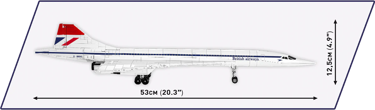 COBI Concorde G-BBDG Passenger Jet: Set #1917 - Image 2