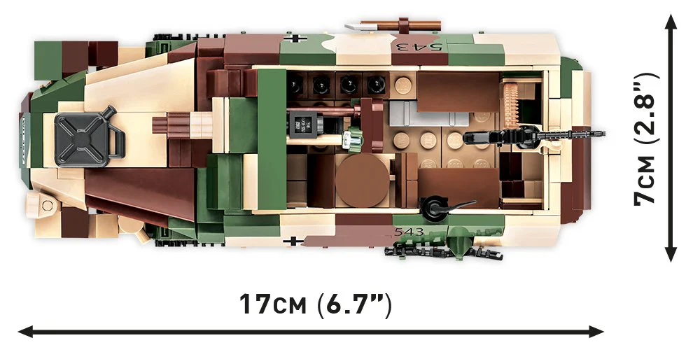COBI Sd.Kfz. 251/9 "Stummel" Half-Track : Set #2283 - Image 2