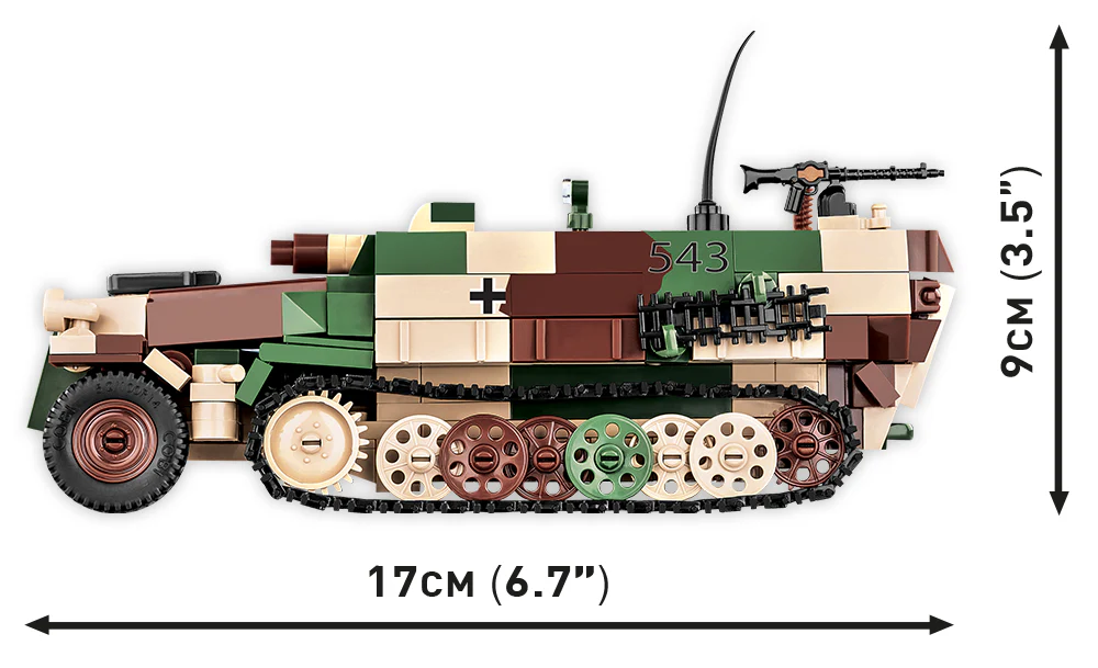 COBI Sd.Kfz. 251/9 "Stummel" Half-Track : Set #2283 - Image 3