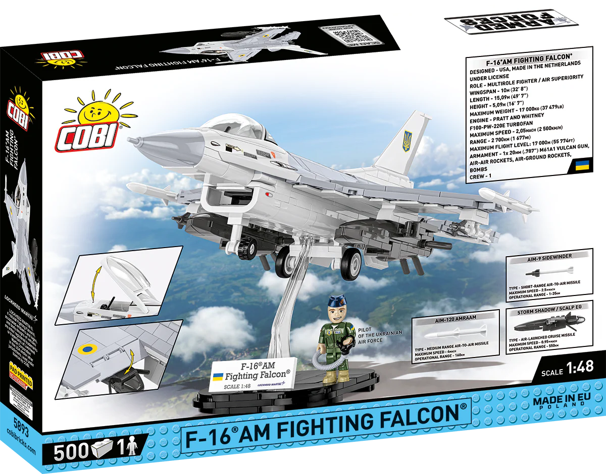 COBI F-16 AM Fighting Falcon Fighter : Set #5893 - Image 2