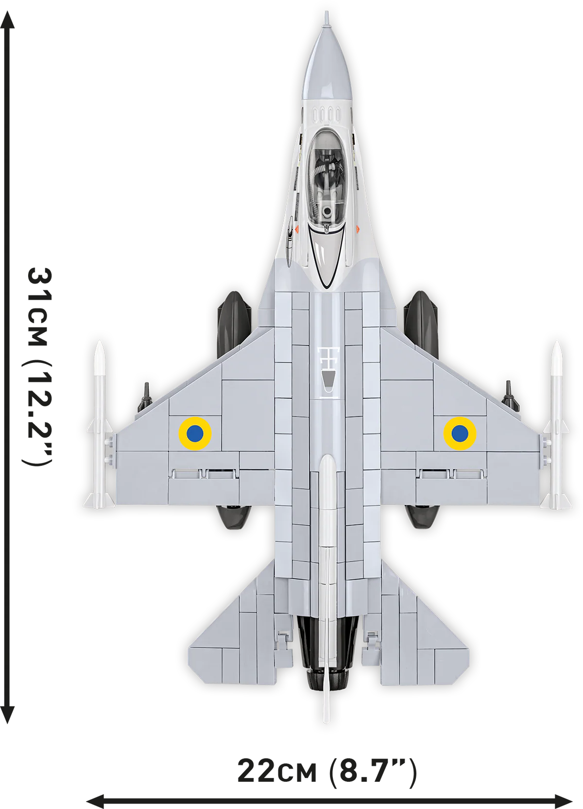 COBI F-16 AM Fighting Falcon Fighter : Set #5893 - Image 3