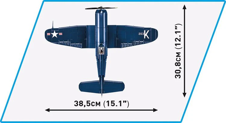 COBI F4U-4 Corsair Plane: Set #2417 - Image 2