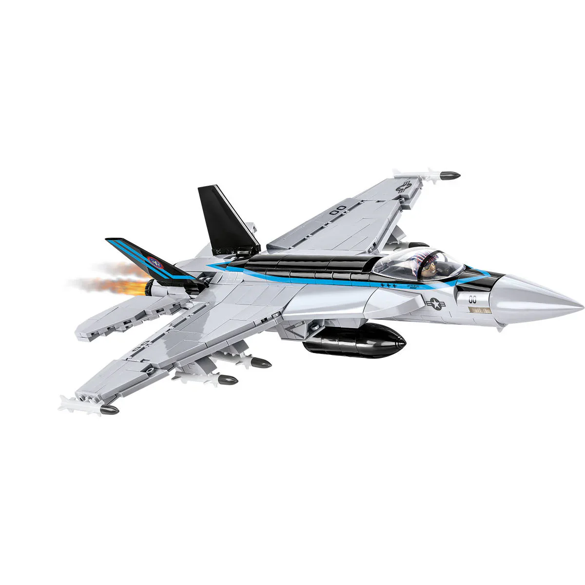 TOP GUN F/A-18E Super Hornet Jet, Version 2: COBI Set #5805A - Image 4