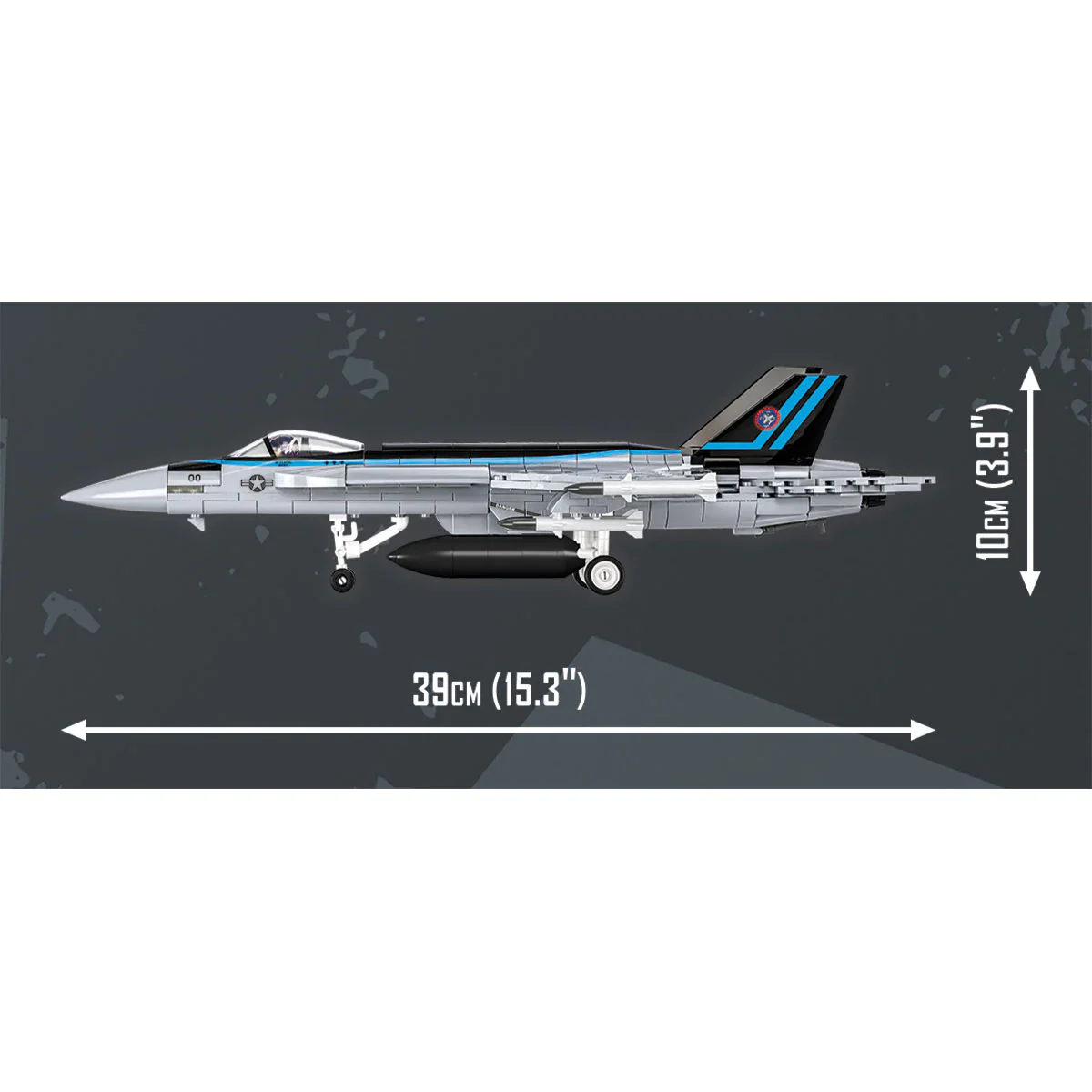 TOP GUN F/A-18E Super Hornet Jet, Version 2: COBI Set #5805A - Image 9