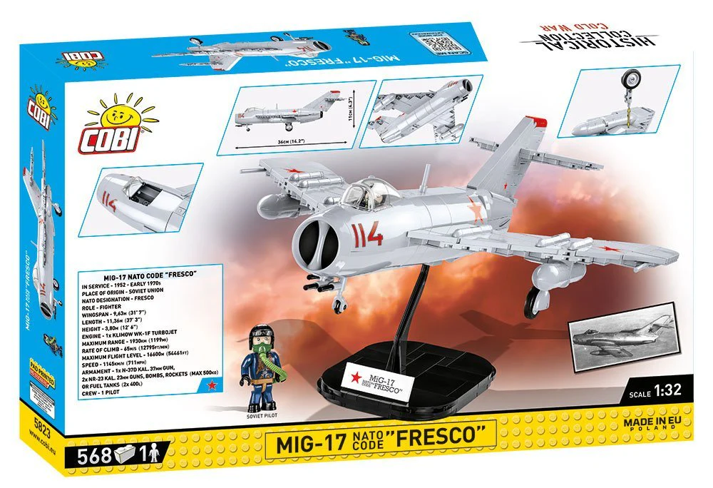 COBI MIG-17 Nato Code "Fresco" Jet: Set #5823 - Image 2