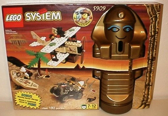 5909 - Treasure Raiders set with Mummy Storage Container - EMPTY BOX ONLY