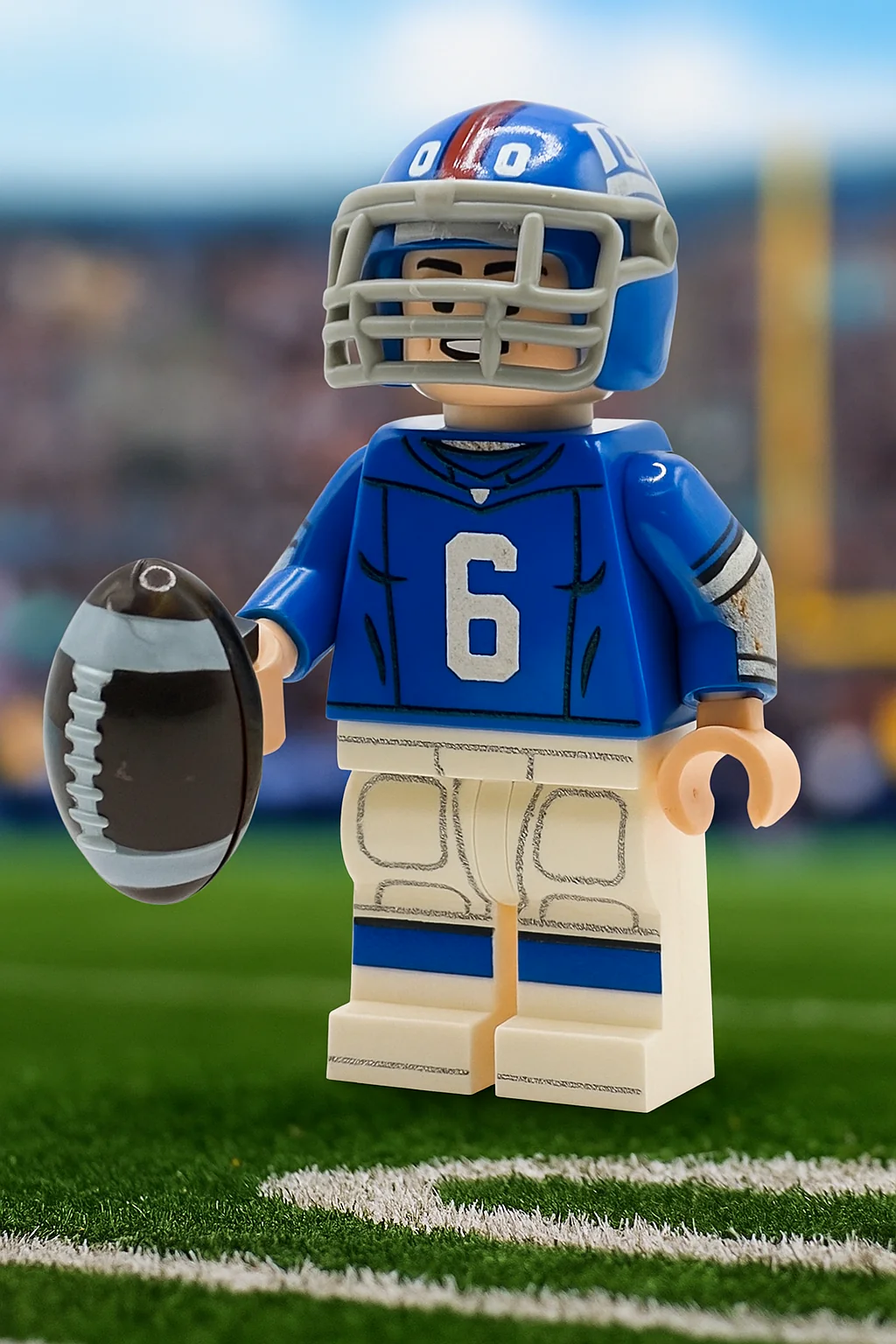 #6 Dart QB NY Football Player Minifig - Image 2