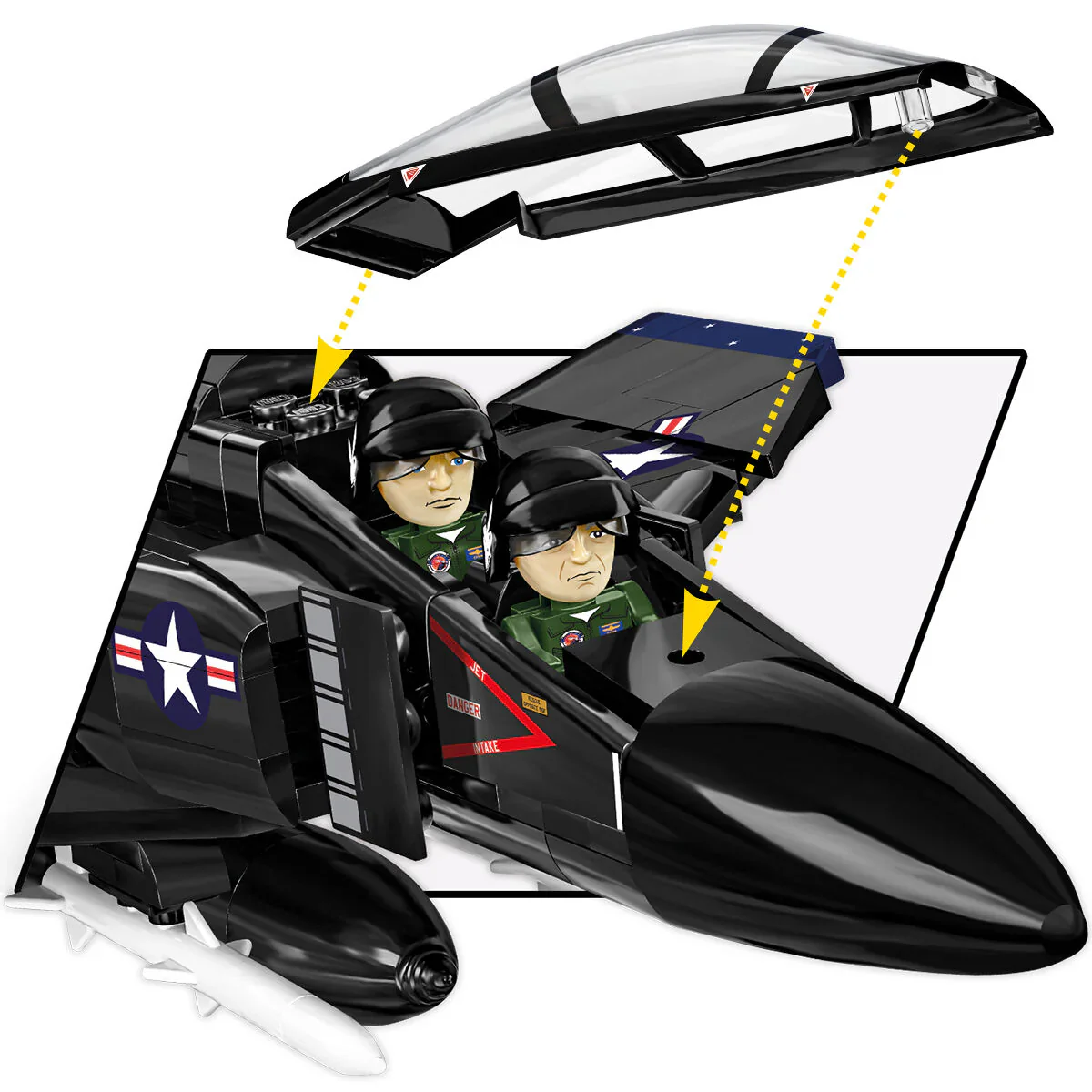 F-4S Phantom II Jet Fighter: COBI Set #5899 - Image 9