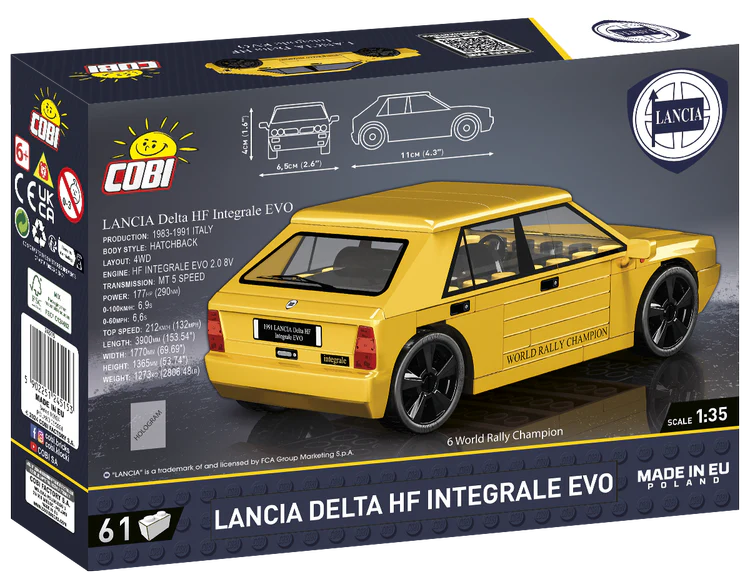 COBI Lancia Delta HF Integrale EVO Car: Set #24515 - Image 2